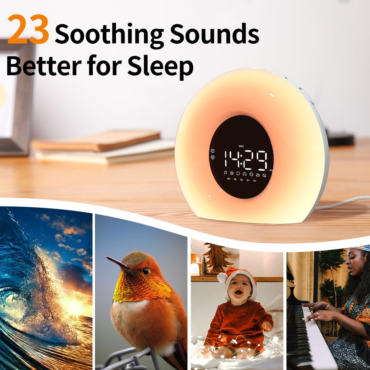 Solopgang vækkeur - Wake up light